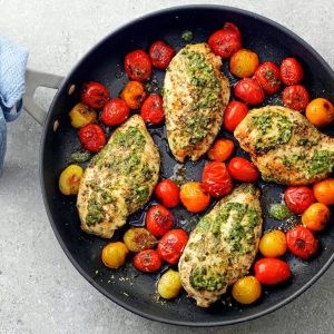 Seared Rosemary Chicken with Pesto