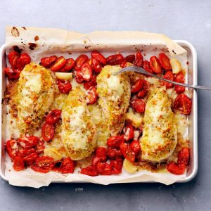 Sheet Pan Roasted Chicken Parm