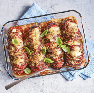 Hasselback Eggplant Parm