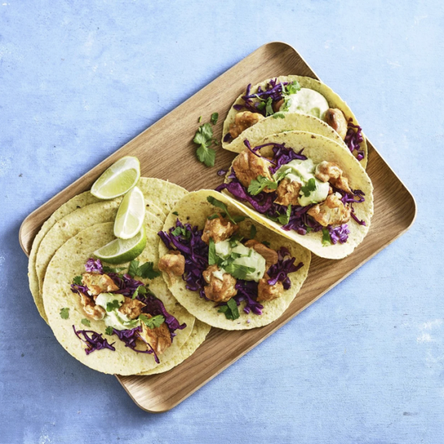 Cauliflower Tacos with Avocado Crema