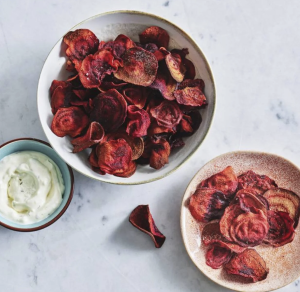 Air-Fried Beet Chips