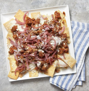 Ragu Nachos with Pickled Onions