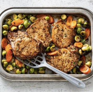 Roasted Pork Chop and Veggies Sheet Pan Dinner