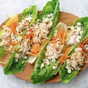 Buffalo Chicken Salad Lettuce Cups