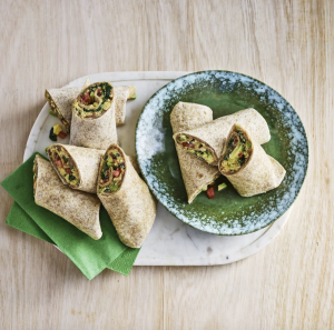 Egg and Bean Breakfast Burritos
