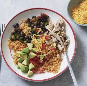 Big-Batch Instant Pot® Chicken Burrito Bowls
