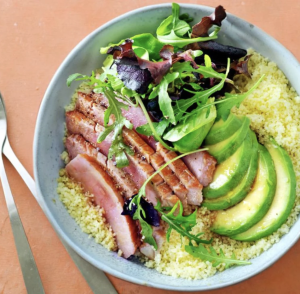 Seared Tuna Bowl with Orange Vinaigrette