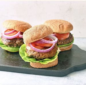 Mushroom-Beef Burgers