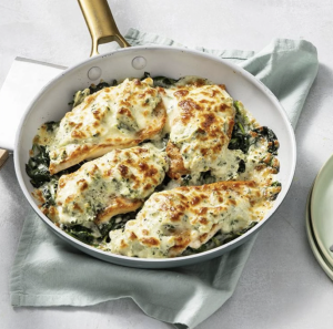 Spinach-Artichoke Chicken Broil