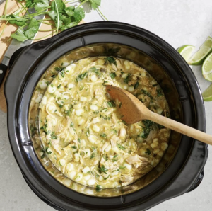 Slow Cooker Chicken Pozole Verde