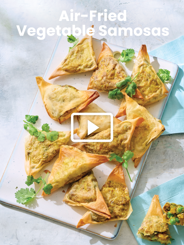 Air Fried Vegetable Samosas Savory