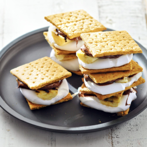 Banana-Hazelnut S’mores