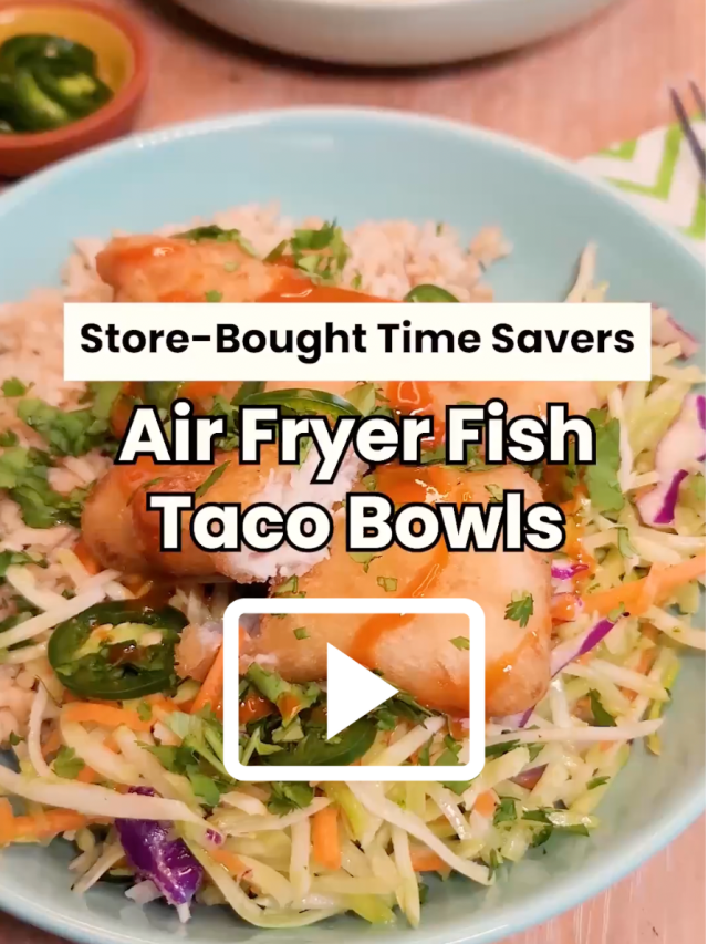 Air Fryer Fish Taco Bowls Savory