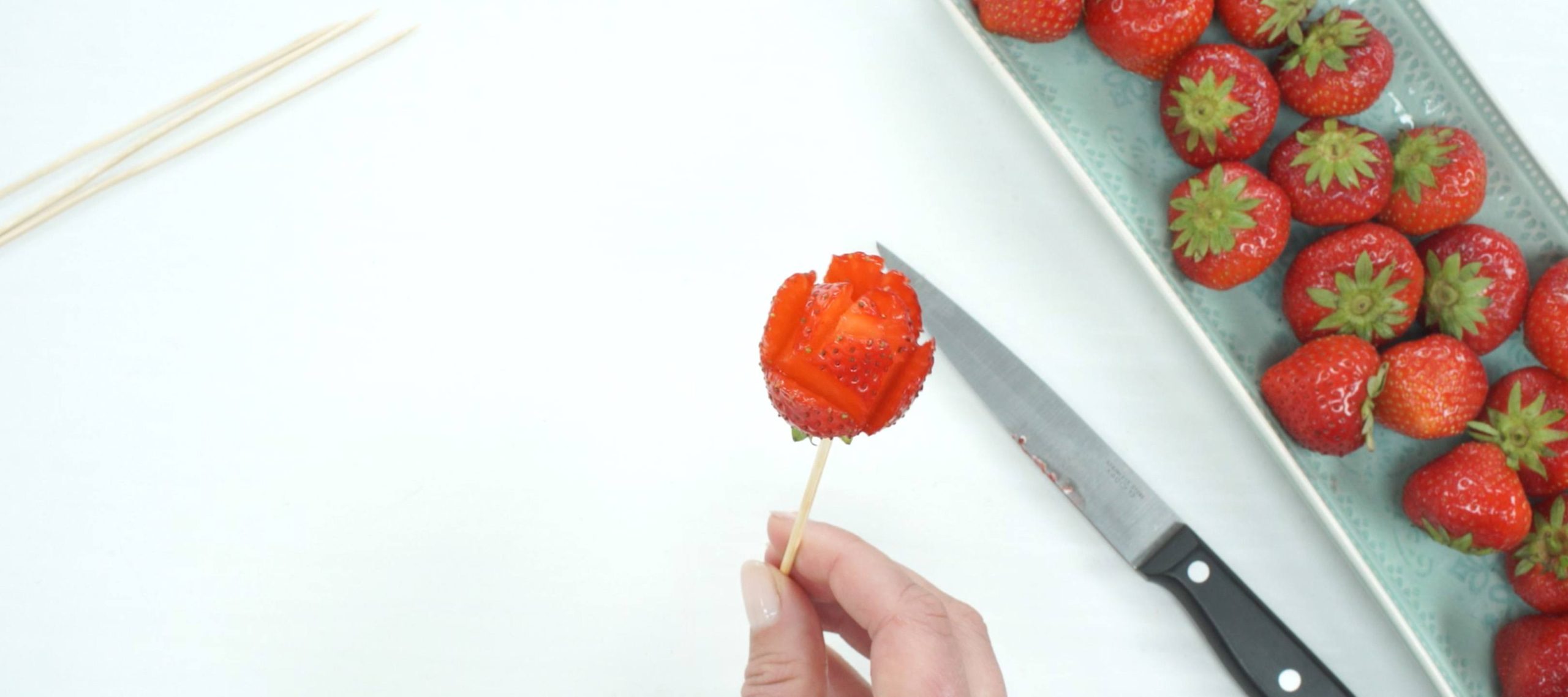 Straw Roses How to Make Strawberry Roses | Savory