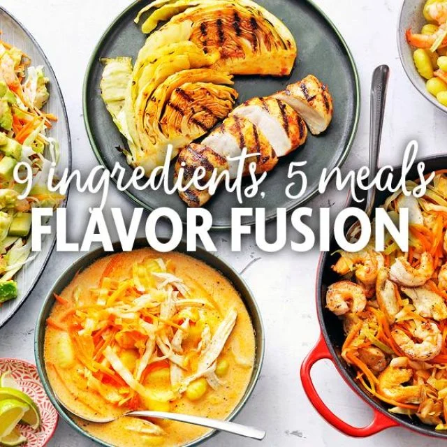 9 Ingredients, 5 Meals: Flavor Fusion Meal Plan 6