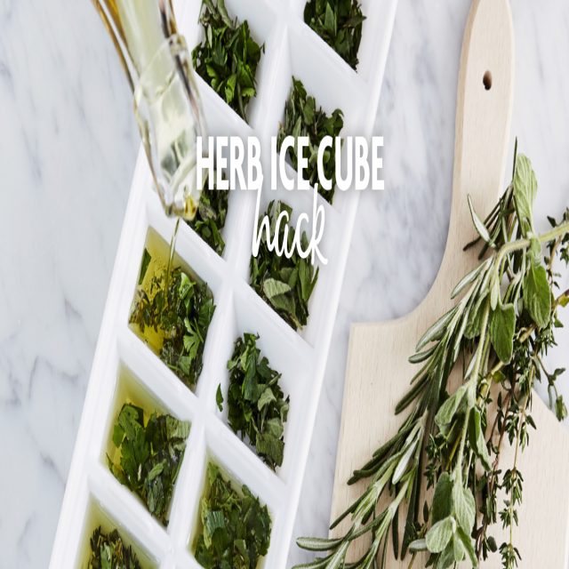 Herb Ice Cube Hack Savory