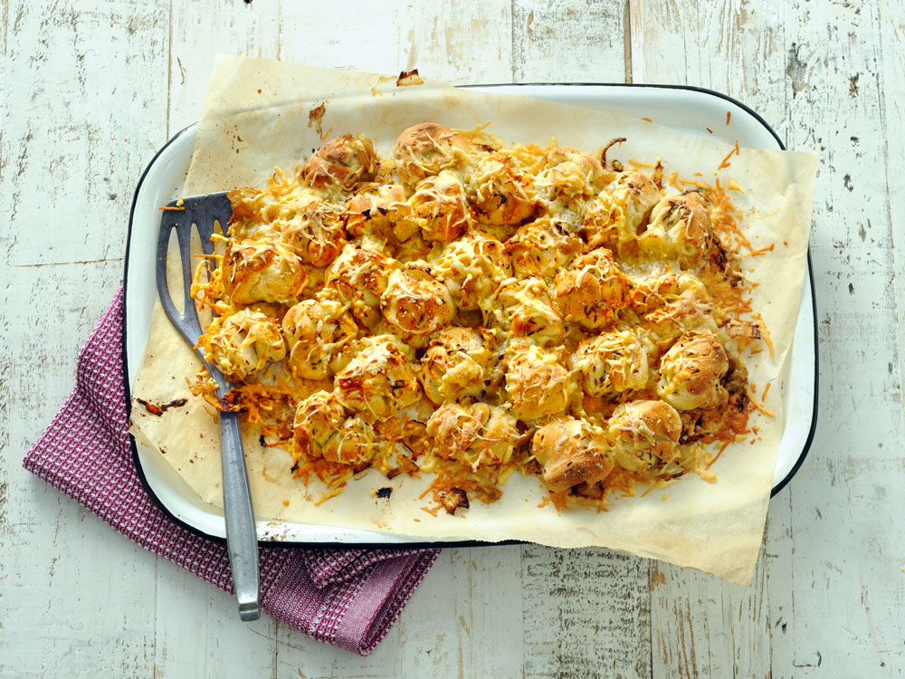 Cheese and Onion Pull-Apart Bread | Savory
