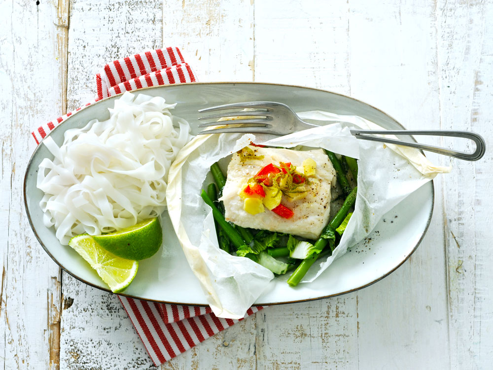 Cod in Paper Hearts | Savory