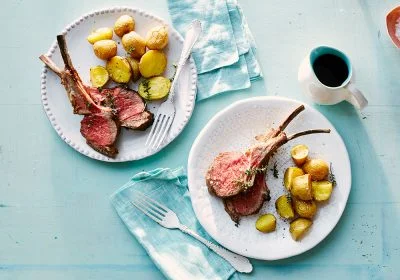 Rack of Lamb with Roasted Baby Potatoes