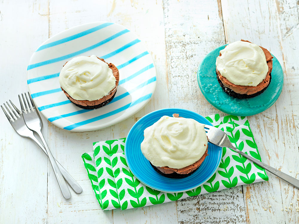 Mini Chocolate Cheesecakes | Savory