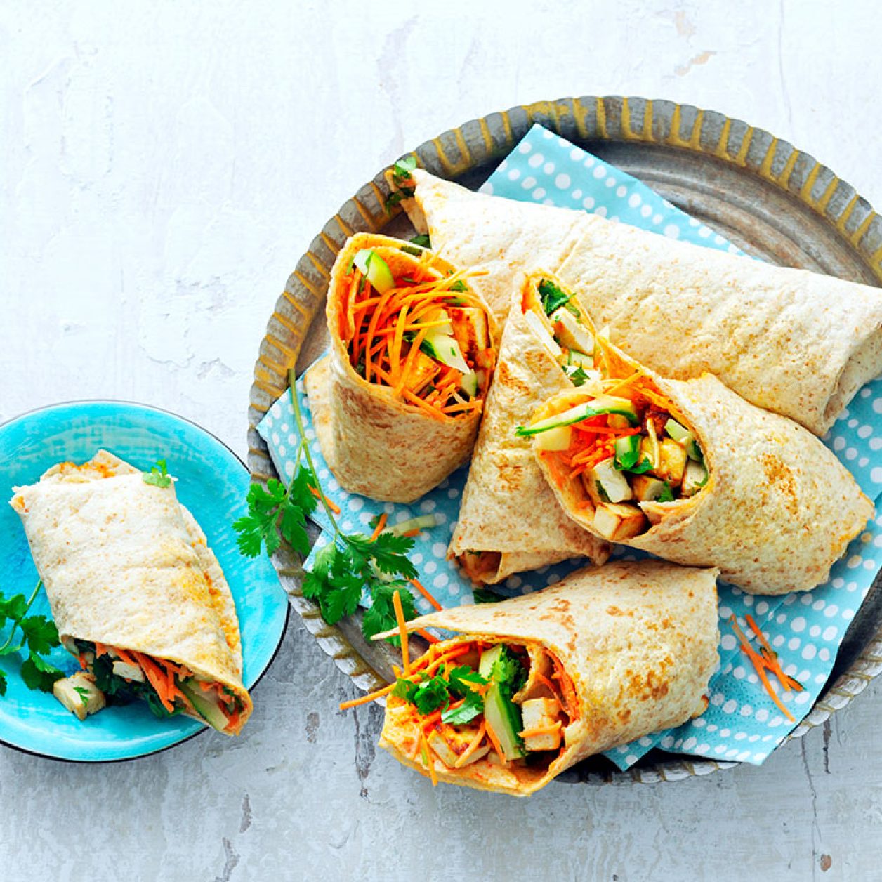 Tofu Banh Mi Wraps Savory