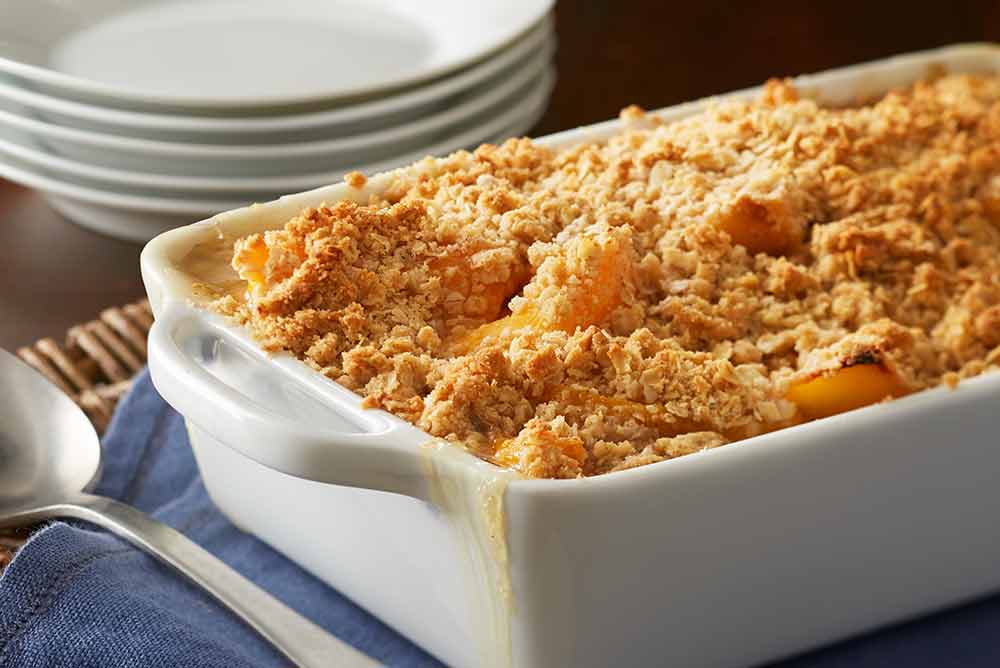 Quick and Easy Peach Crumble | Savory