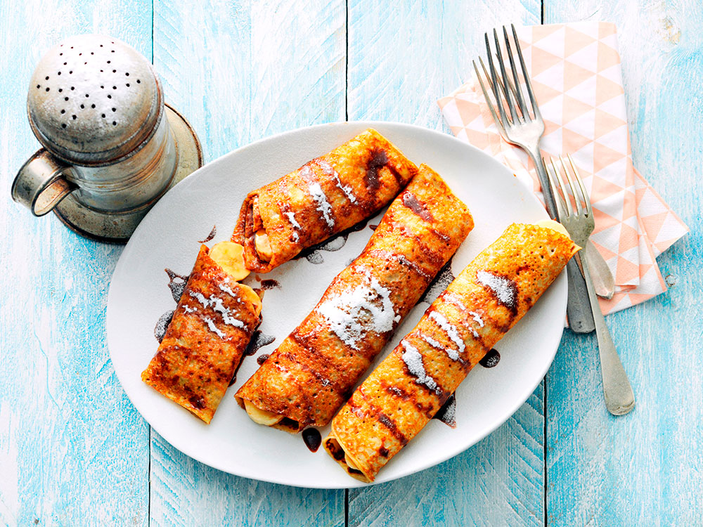BananaNutella Crepes Savory