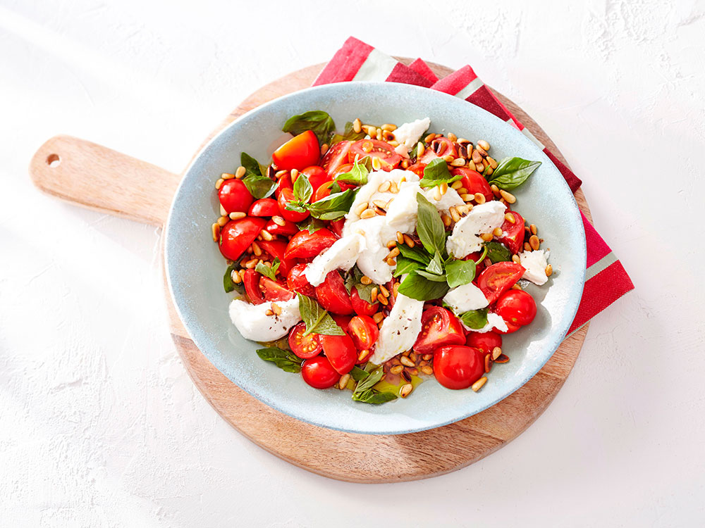 Caprese Salad with Burrata Cheese | Savory