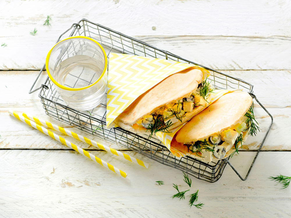 Tofu Salad Pitas | Savory
