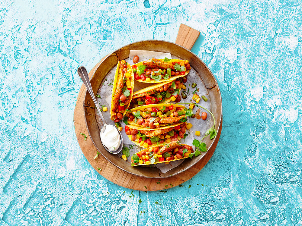 Turkey-Bean Tacos | Savory