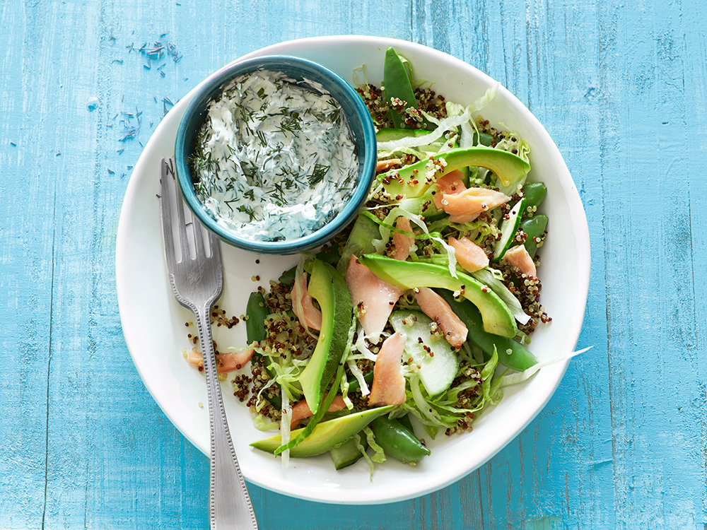 Salmon with Avocado and Quinoa | Savory