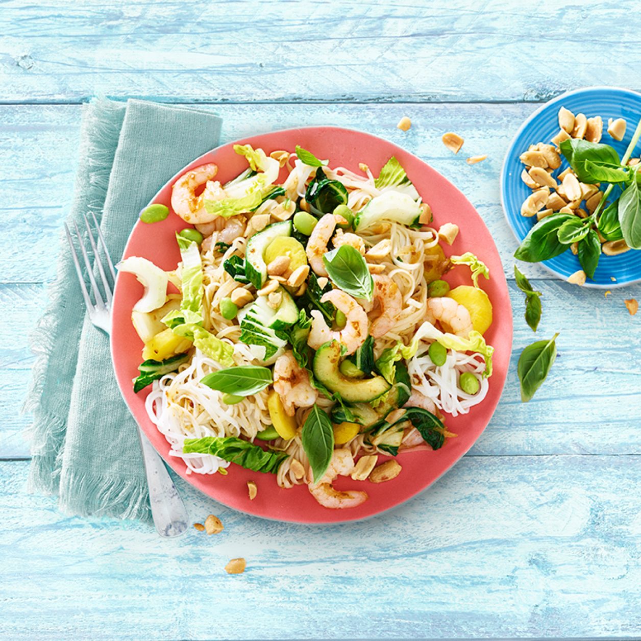 Noodle Salad with Shrimp | Savory