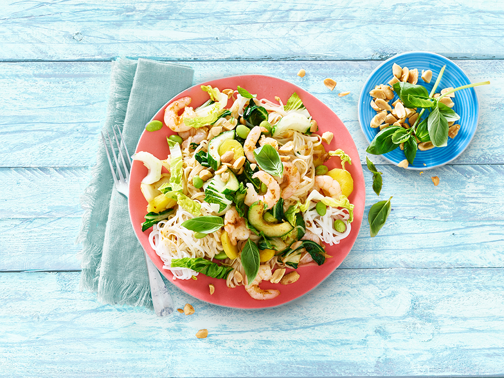 Noodle Salad with Shrimp | Savory