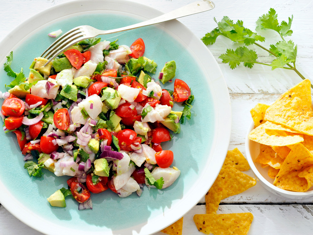 Ceviche with Cherry Tomatoes | Savory