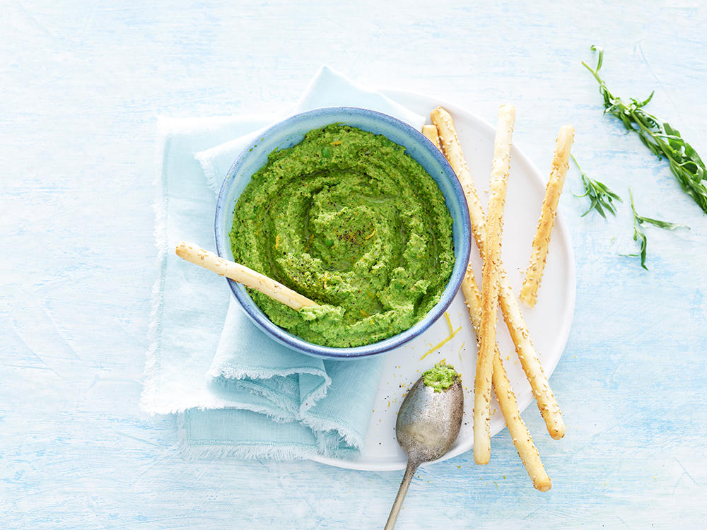 Pea, Tarragon, and Lemon Hummus | Savory