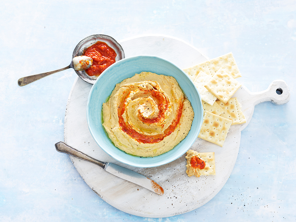 Spicy Harissa Hummus | Savory