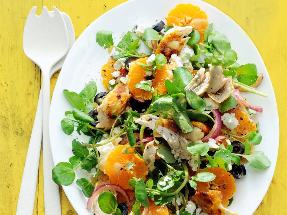 Watercress Chicken Salad with Oranges | Savory