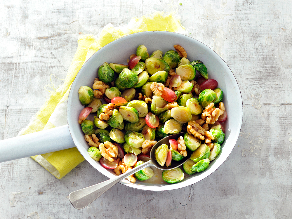 Brussels Sprouts with Grapes | Savory