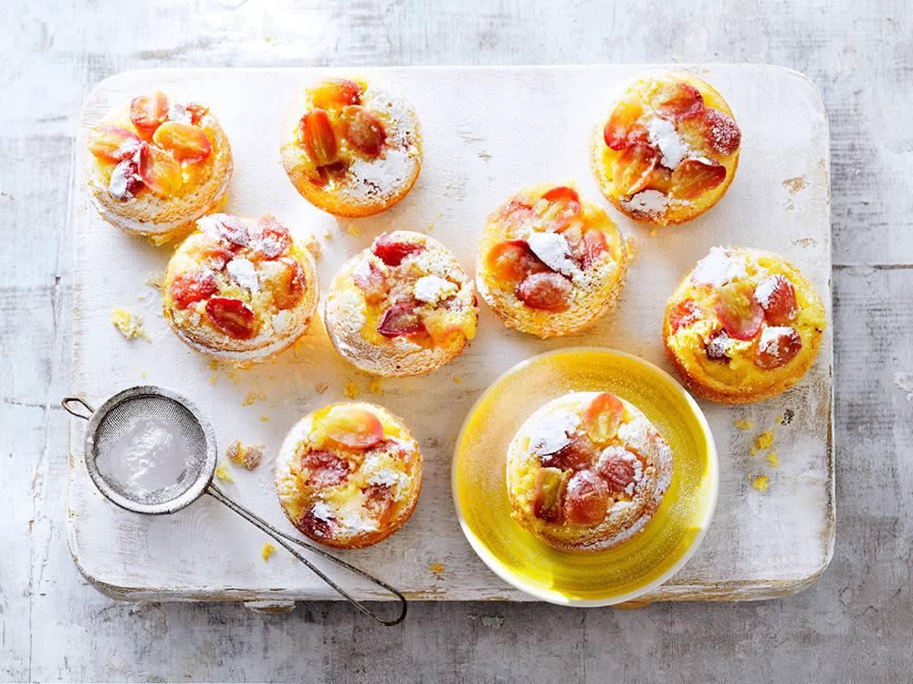 Mini Grape Upside-Down Cakes | Savory