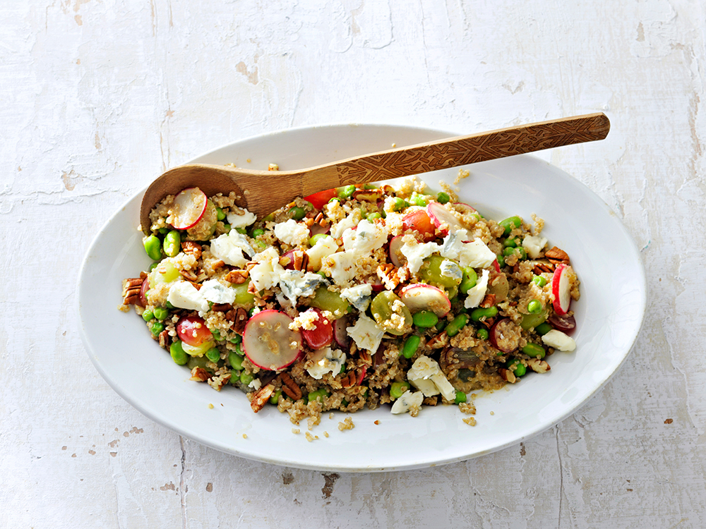 Quinoa, Radish, and Grape Salad | Savory