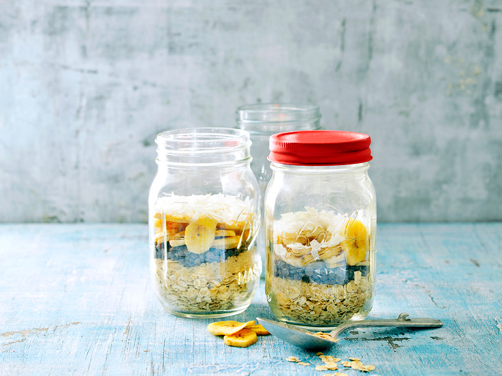 Banana, Coconut, and Chocolate Chip Oatmeal | Savory