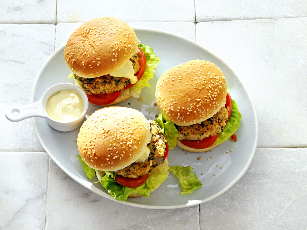 Mushroom and Brown Rice Veggie Burgers | Savory