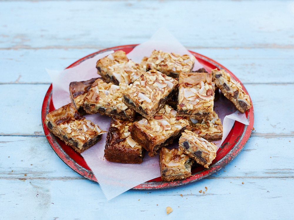 Peanut & Chocolate Magic Cookie Bars | Savory