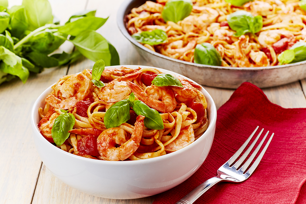 Linguine Marinara with Shrimp | Savory