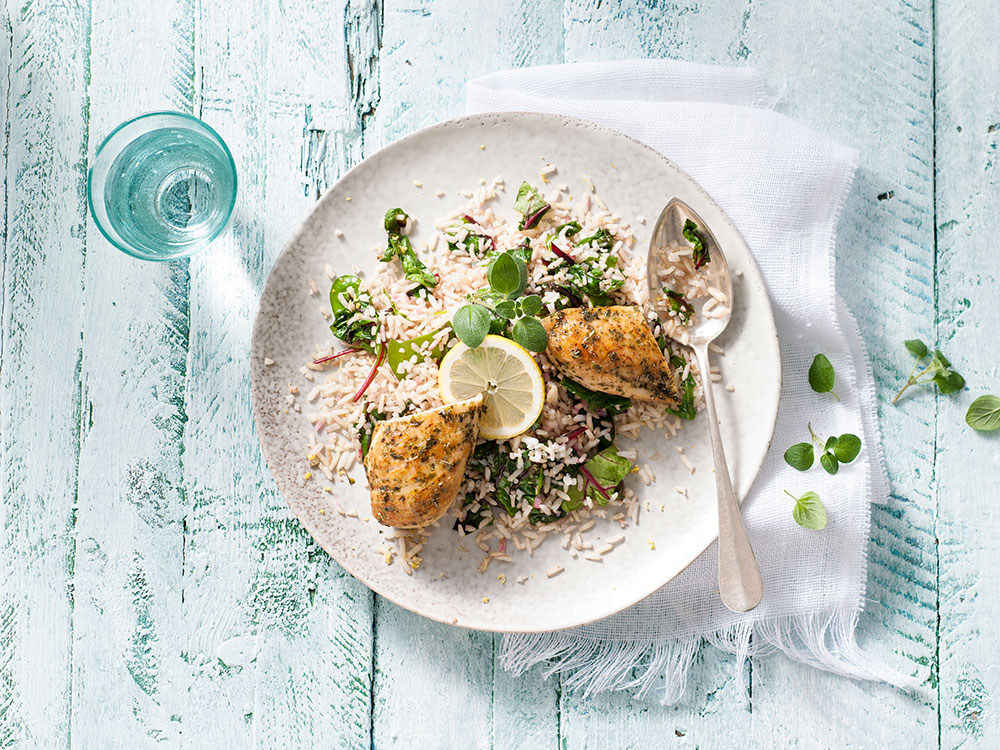 Speedy Lemon-Herb Chicken and Rice | Savory
