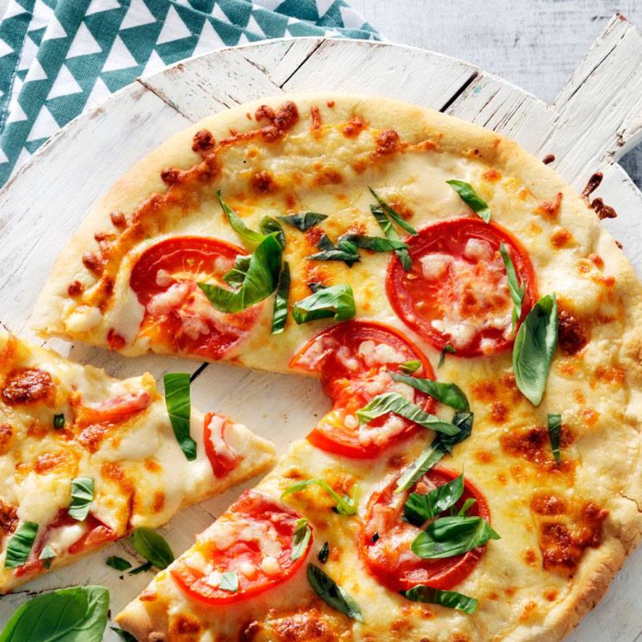 Basil Pesto Alfredo Pizza Savory