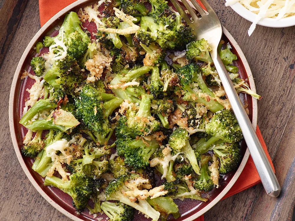 Crunchy Roasted Parmesan Broccoli | Savory