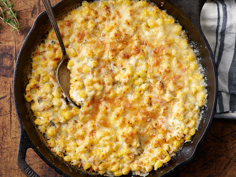 One Pan White Cheddar Corn Casserole | Savory
