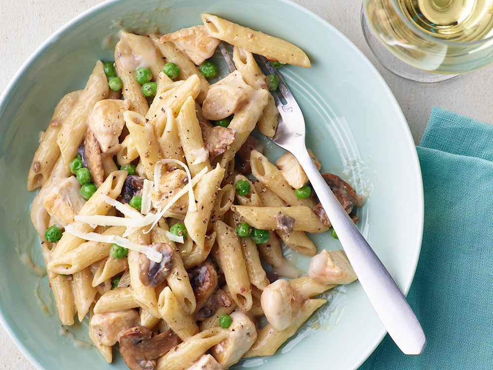 Creamy Chicken and Mushroom Pasta | Savory