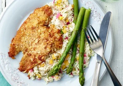 Almond Crusted Flounder with Lemon Brown Butter Sauce